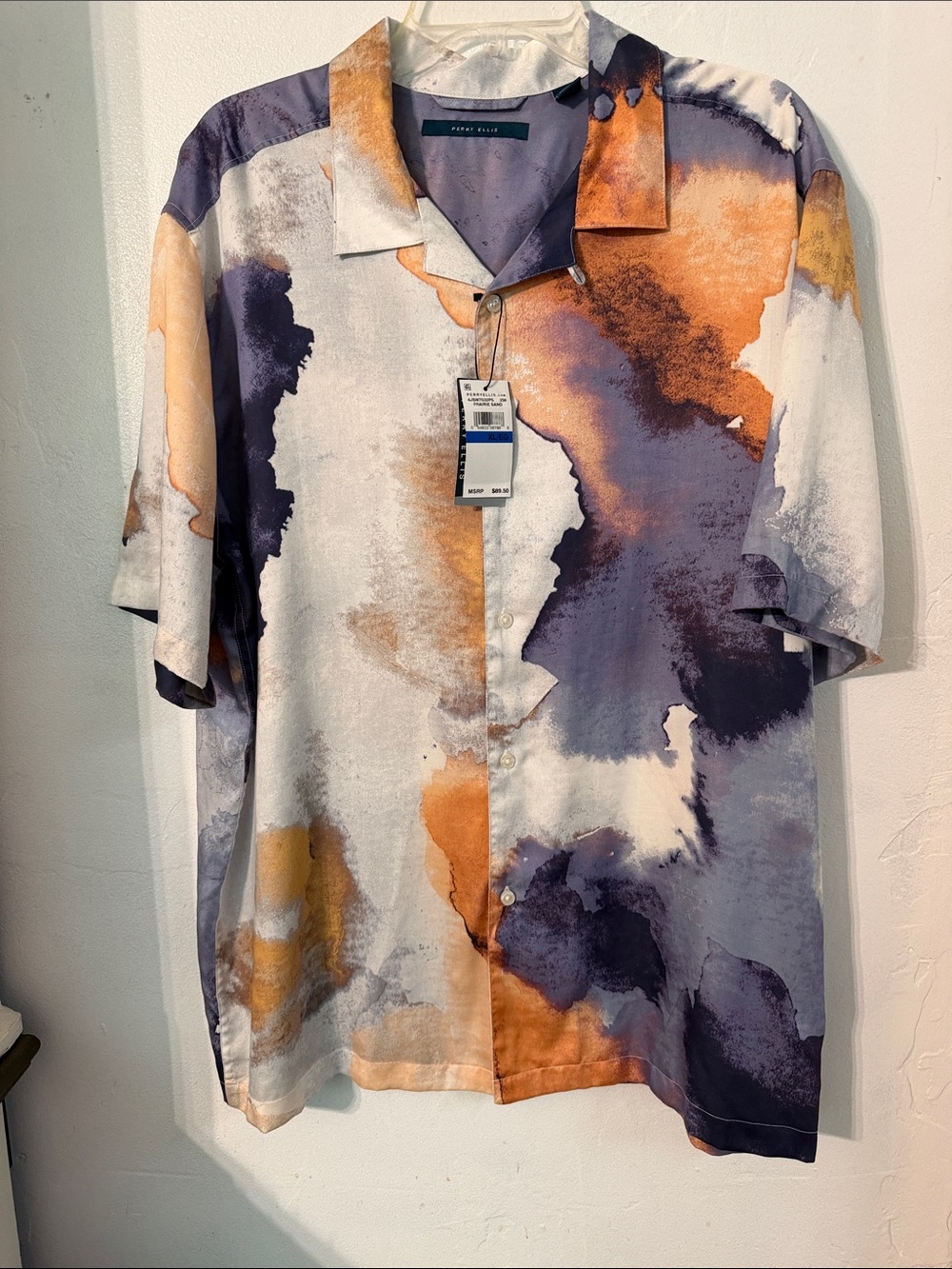 Perry Ellis “Prairie Sand” new short sleeve shirt